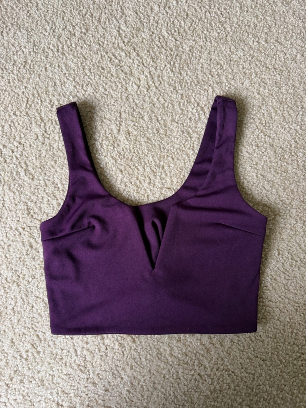 Amazon V-Neck Cropped Tank - Deep Purple 💜